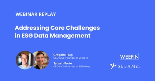 Addressing Core Challenges in ESG Data Management