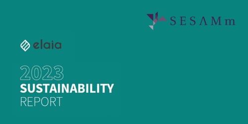 sesamm mentioned in  elaia's sustainability report 2023